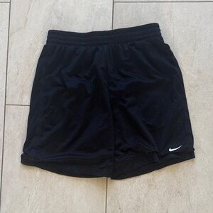 Black Nike Athletic Shorts with Logo
